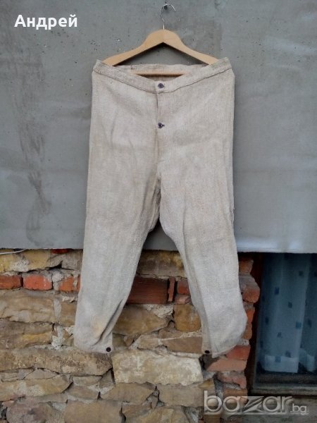Старинен ленен панталон, снимка 1