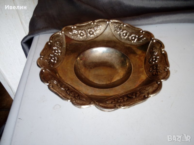 ретро метална купа,фруктиера, снимка 1