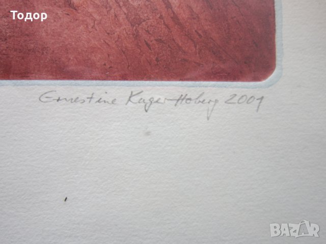 Стара картина офорт графика , снимка 5 - Картини - 25684905