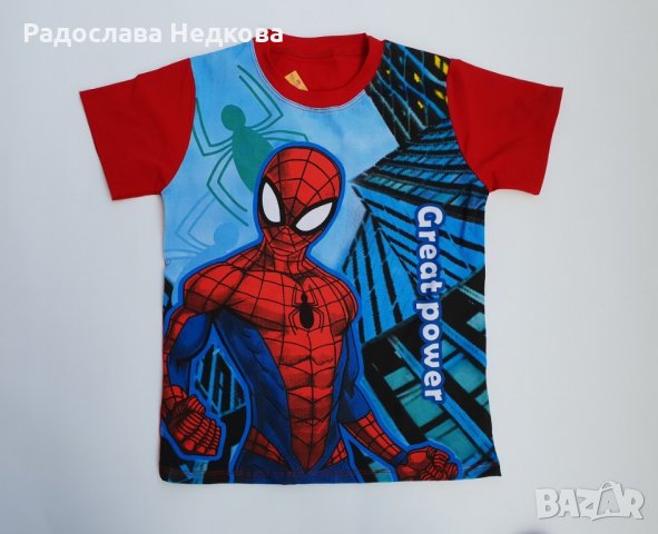 Тениска Спайдърмен - 2 цвята - 98,122 и 128 см, снимка 2 - Детски тениски и потници - 21676279