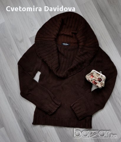 Пуловер кафяв Ninka