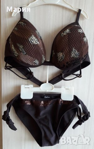 Дамски бански с пайети, снимка 2 - Бански костюми - 21617196