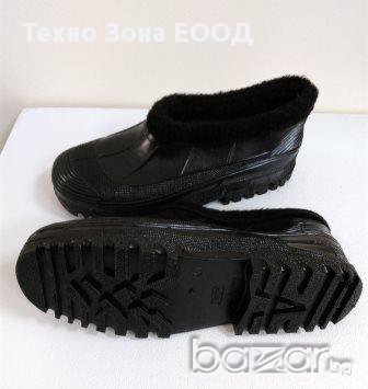 Гумени работни обувки с топла вата, голям размер - 47 и 48, снимка 4 - Мъжки боти - 17191577