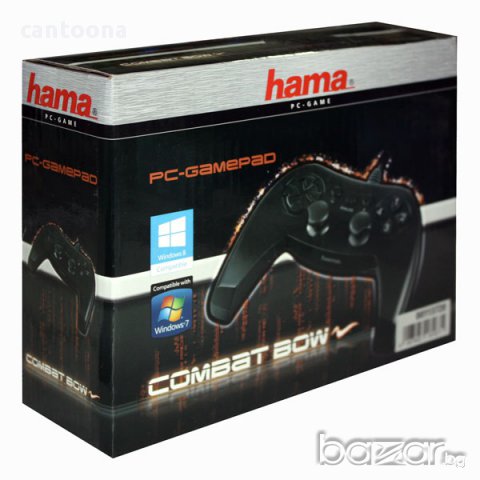 HAMA USB Геймпад Combat Bow за PC, 12 програмируеми бутона, снимка 1 - Джойстици и геймпадове - 16385623