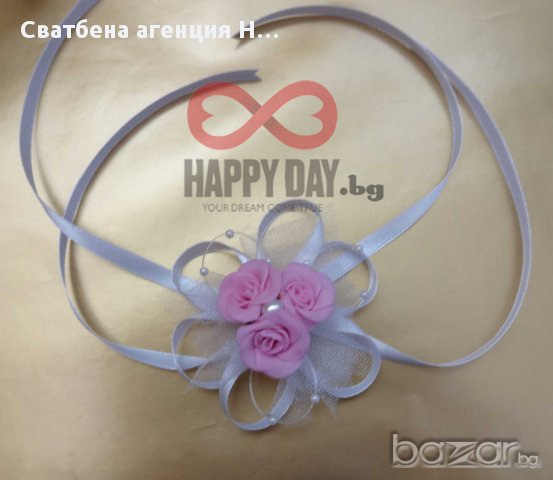 Сватбени бутониери - бутониера-гривна Тринити, снимка 4 - Сватбени аксесоари - 14769714