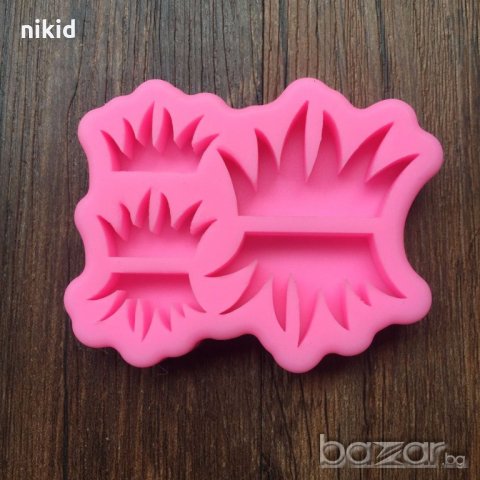 3D трева тревички силиконов молд форма украса декор торта фондан шоколад и др, снимка 2 - Форми - 19613947