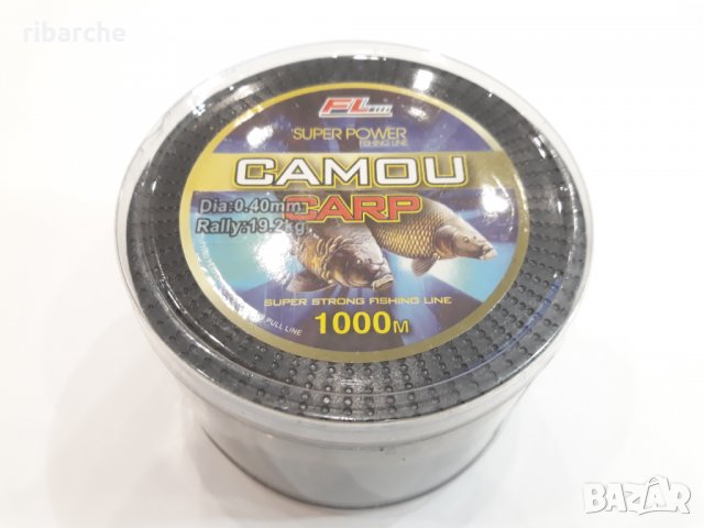 Влакно FL CAMOU CARP 1000м-0.28/0.30/0.35/0.40мм, снимка 3 - Такъми - 23379088