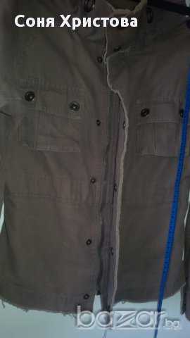 Кафяво сако, памук, размер С, подходящо за пролет и есен, снимка 4 - Сака - 14035856