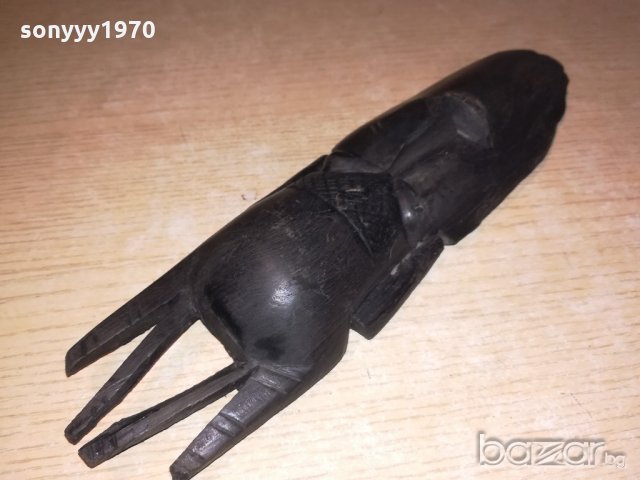 африканска маска-масивна-27х7х4см-внос швеицария, снимка 2 - Колекции - 20913357