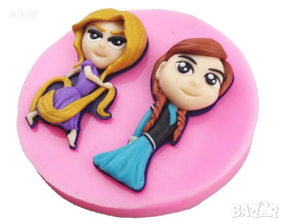 Елза Рапунцел от Замръзналото Кралство анимирани силиконов молд форма декорация торта фондан украса