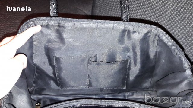 Дамска чанта имитираща змийска кожа, снимка 4 - Чанти - 14662008