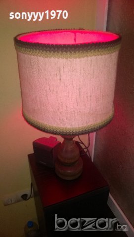 ретро-нощна лампа-внос швеицария 50/30см-от швеицария, снимка 10 - Антикварни и старинни предмети - 9002179