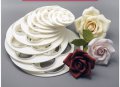 сет 6 огромни резци резец форма форми за направа на красива роза за украса торта фондан шоколад , снимка 1 - Форми - 17239795