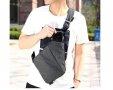 Мъжка спортно-елегантна текстилна чанта за през рамо DXYZ 31x27x19x17 , снимка 5