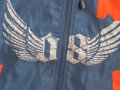 Ефектно спортно пролетно яке в синьо и оранжево размер 12, ново, снимка 3