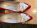 Обувки бяло и червено Galliano