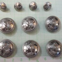 Лот от железничарски царски метални копчета, снимка 1 - Други ценни предмети - 25652888
