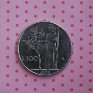 Италия 100 лири 1979 много добре запазена за колекция, снимка 2 - Нумизматика и бонистика - 10970977