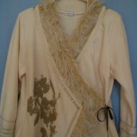 Пухкав топ тип жилетка или блуза "Lipo Lipo"® / голям размер , снимка 1 - Блузи с дълъг ръкав и пуловери - 16645523