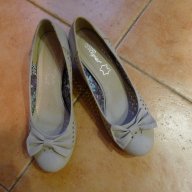 Дамски обувки №40-кожа /велур/, снимка 1 - Дамски обувки на ток - 13961114