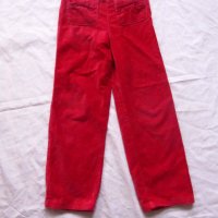 Червен плюшен панталон 5/6г, снимка 1 - Детски панталони и дънки - 22563801