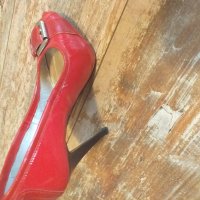 Обувки естествен лак и кожа, снимка 2 - Дамски елегантни обувки - 24224096