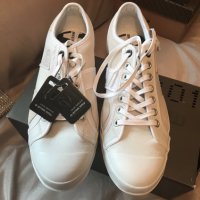 нови бели кожени обувки G-Star Campus Bantam Leather оригинал, снимка 4 - Маратонки - 21757613