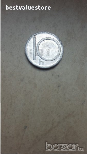Монета 10 Чешки Хелера 1993г. / 1993 20 Czech Hellers Coin KM# 6, снимка 1