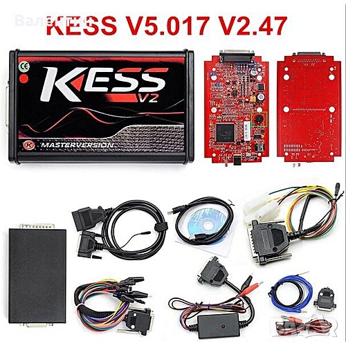 NEW KESS V2 МASTER CHIPTUNING PROGRAMMER V. 5.017 RED PLATE , снимка 1
