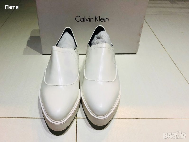 Calvin Klein Дамски бели обувки 39 номер, снимка 1