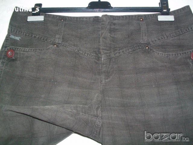 Карирани дънки "Steps" New York / широки крачоли , снимка 7 - Къси панталони и бермуди - 14242479