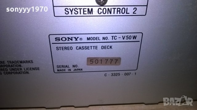 sony tc-v50w deck-made in japan-внос швеицария, снимка 17 - Декове - 23869808