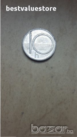 Монета 10 Чешки Хелера 1993г. / 1993 20 Czech Hellers Coin KM# 6
