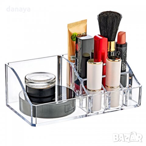874 Органайзер за гримове и козметика с 9 отделения поставка за червила
