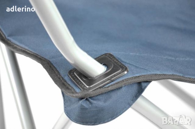 Рибарски стол, сгъваем стол, пикник стол, къмпинг стол, тъмно синьо - 160 кг - екстра стабилен, снимка 8 - Къмпинг мебели - 25046769