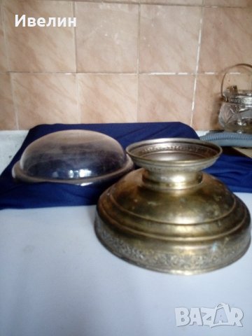 стара барокова купа,фруктиера от посребрен бронз, снимка 3 - Антикварни и старинни предмети - 22066737