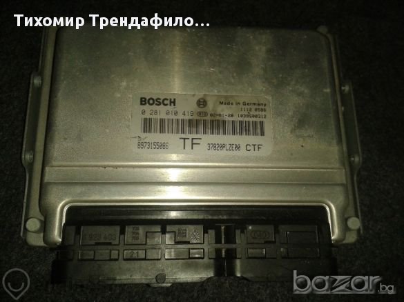 8973155086 Honda Civic 1.7 Cdti engine Ecu 0281010419 ,компютър за Хонда сивик дизел 1.7 2002г, снимка 2 - Части - 11675608
