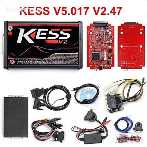NEW KESS V2 МASTER CHIPTUNING PROGRAMMER V. 5.017 RED PLATE 