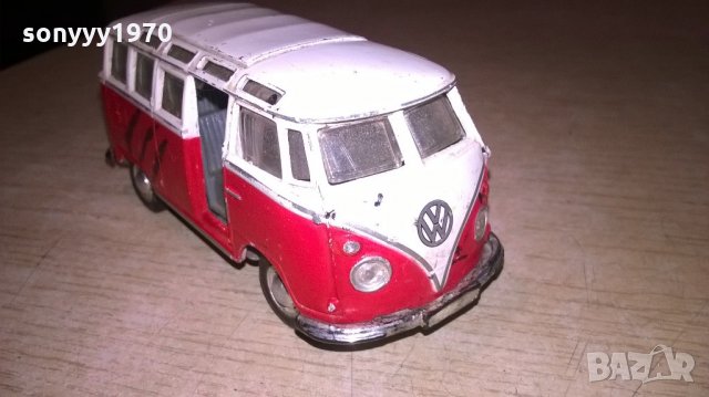 volkswagen-11x5x5-см-метален бус-ретро колекция, снимка 4 - Колекции - 22023430