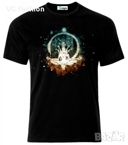 Мъжка тениска Alien Zen Japanese Buddhism Art