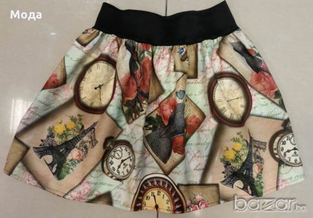 МОДЕРНА ПОЛА С ЛАСТИК (висока талия ) ПО ВАШИ РАЗМЕРИ, снимка 13 - Поли - 13942745