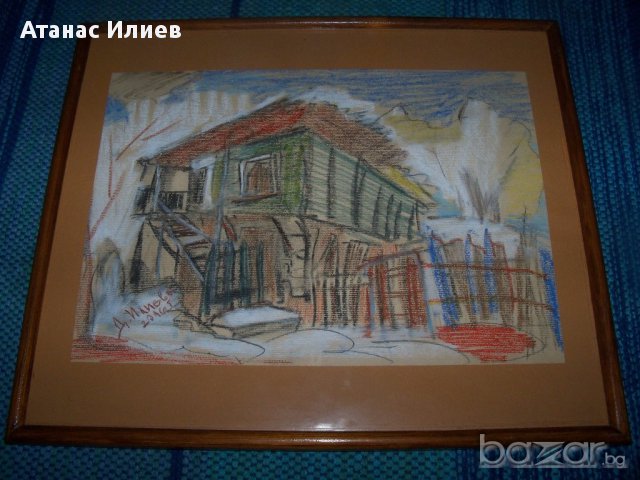 "Шарената къща" худ. Десислава Илиева, снимка 1 - Картини - 13368299