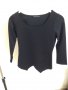 Черна блуза, снимка 1 - Блузи с дълъг ръкав и пуловери - 25991173