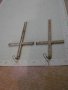 Обеци "Кръст с камъни" метални - 21 гр., снимка 4
