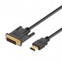 Кабел HDMI to DVI-D - 3 метра, снимка 1