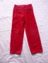 Червен плюшен панталон 5/6г, снимка 1 - Детски панталони и дънки - 22563801