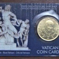 Ватикана 50 цента 2012 coin card, снимка 1 - Нумизматика и бонистика - 25918472