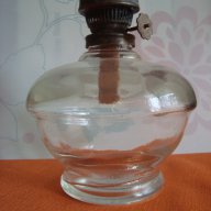 Стара стъклена  газена лампа, снимка 1 - Антикварни и старинни предмети - 17308991