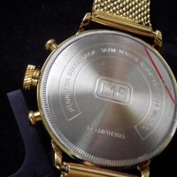 Мъжки позлатен часовник хронограф, снимка 3 - Мъжки - 21596642