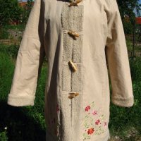 Палто с бродерия цветя!Подходящо за носия и не само!, снимка 7 - Палта, манта - 18761228